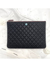 Classic Clutch Caviar Black Large Silver A82552 - CHANEL - BALAAN 2