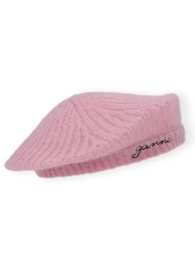 Mohair Beret Pink - GANNI - BALAAN 2