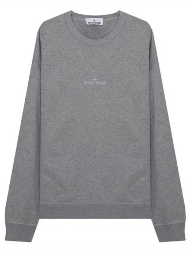 Garment Dying Micro Embroidered Logo Sweatshirt Men - STONE ISLAND - BALAAN 1