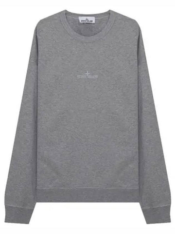 Garment Dying Micro Embroidered Logo Sweatshirt Men - STONE ISLAND - BALAAN 1