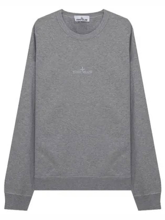 Garment Dying Micro Embroidered Logo Sweatshirt Men - STONE ISLAND - BALAAN 1