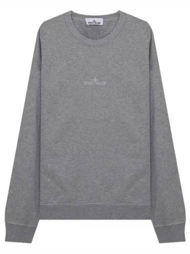 Garment Dying Micro Embroidered Logo Sweatshirt Men - STONE ISLAND - BALAAN 1