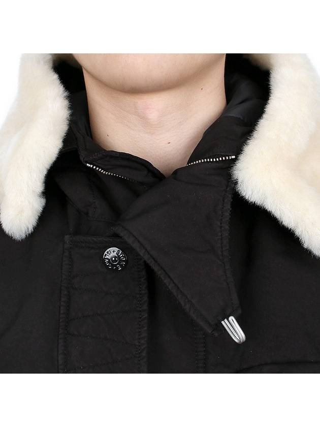 Wappen David TC Down Jacket Black - STONE ISLAND - BALAAN 9