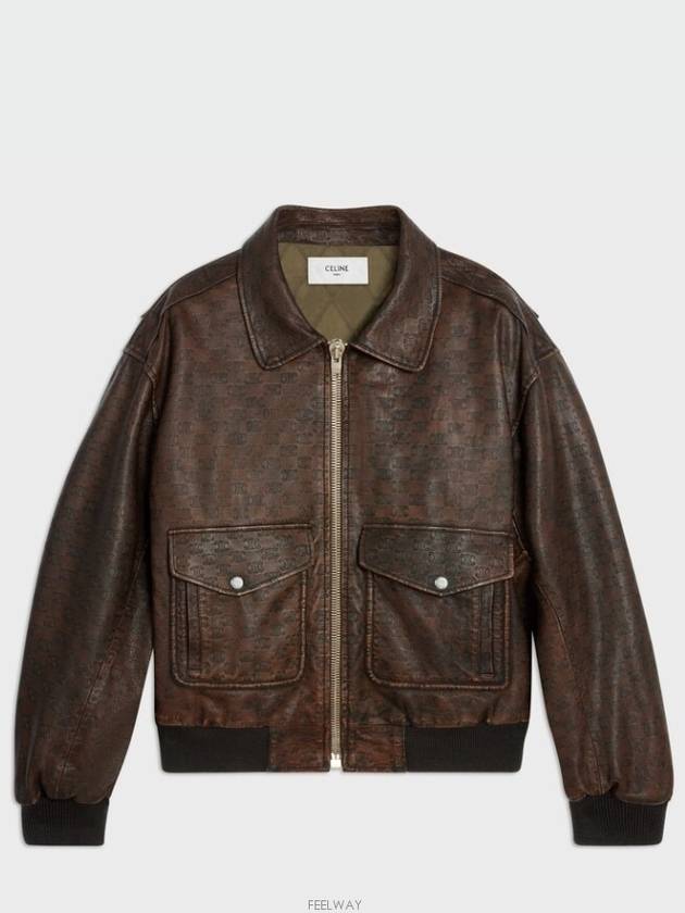 Aviator Blouson Jacket Dark Brown - CELINE - BALAAN 2