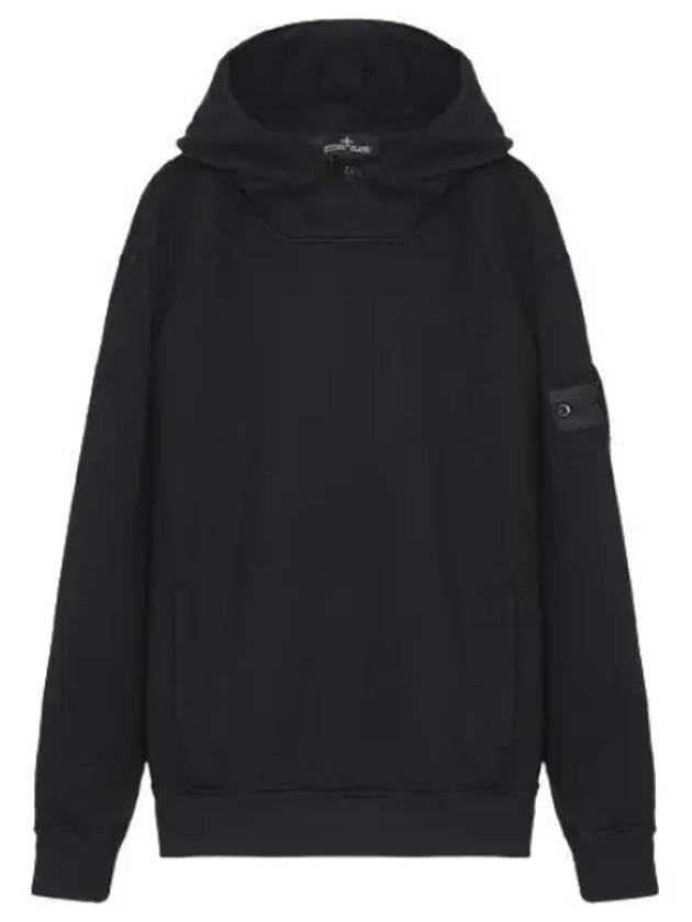 Compass Wappen Patch Cotton Hoodie Black - STONE ISLAND - BALAAN 2