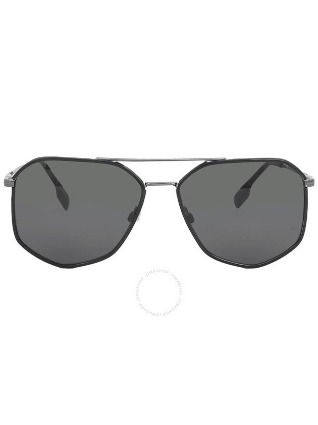 Burberry Ozwald Dark Grey Geometric Men's Sunglasses BE3139 114487 58 - BURBERRY - BALAAN 1