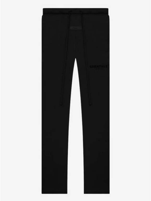 Core Relaxed Logo Cotton Track Pants Black - FEAR OF GOD ESSENTIALS - BALAAN 2