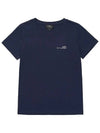 Item Logo Crew Neck Short Sleeve T-Shirt Navy - A.P.C. - BALAAN 5