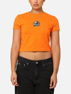 AU Australia 8 BALL CORP Slim Crop T Shirt ST1M0301 Coral Orange WOMENS AU10 M 12 L - STUSSY - BALAAN 3