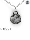 Interlocking G Pendant Necklace Silver - GUCCI - BALAAN 2