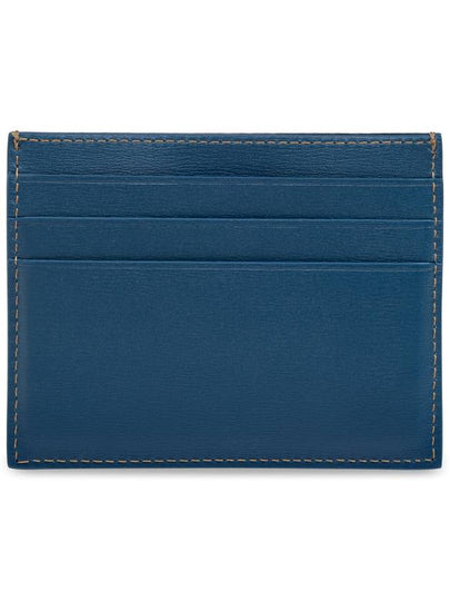 FERRAGAMO Leather Card Case, Men's, Navy Blue - SALVATORE FERRAGAMO - BALAAN 2