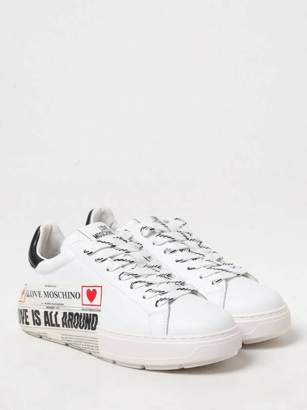 Sneakers Love Moschino in pelle con logo - MOSCHINO - BALAAN 2