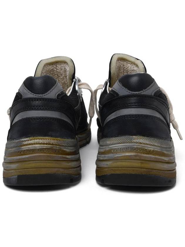 Dad-Star Mesh Nappa Leather Low Top Sneakers Black Ice Grey - GOLDEN GOOSE - BALAAN 5