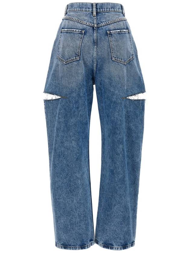 Women's Cut Out 5 Pocket Jeans Blue - MAISON MARGIELA - BALAAN 3