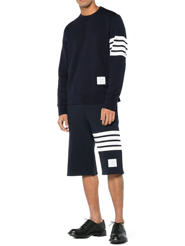 4 Bar Loopback Jersey Sweatshirt Navy - THOM BROWNE - BALAAN 5