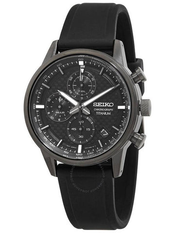 Seiko Essentials Chronograph Quartz Black Dial Men's Watch SSB393P1 - SEIKO - BALAAN 1