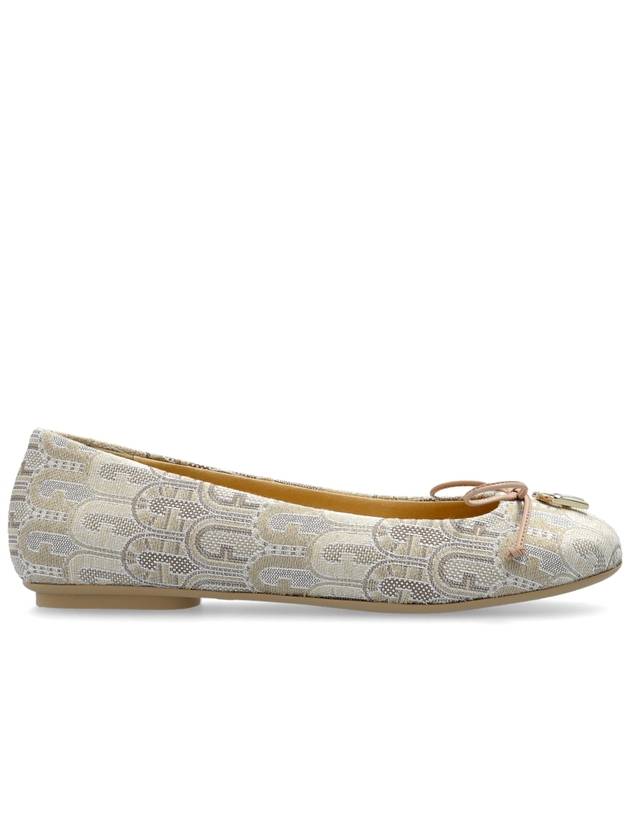 Furla Ballerinas With Logo, Women's, Cream - FURLA - BALAAN 1