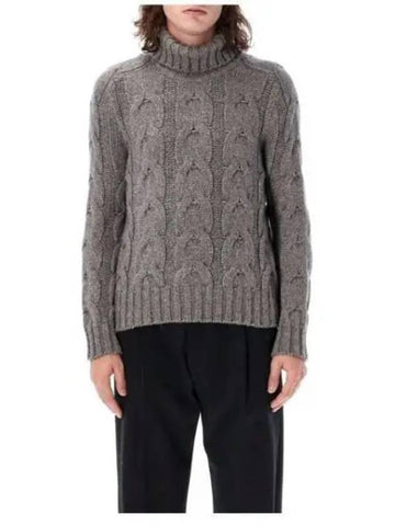 KRL005 YMW007S23 IG164 BABY YAK cable knit roll neck 918970 - TOM FORD - BALAAN 1