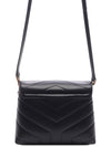 Loulou Toy Matelasse Shoulder Bag Black - SAINT LAURENT - BALAAN 5