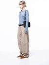 four woman women s M243PT01BEW corduroy one tuck wide pants beige - CHANCE'S NOI - BALAAN 5