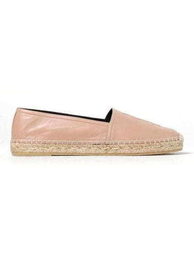 Cassandre Leather Espadu Pink - SAINT LAURENT - BALAAN 1