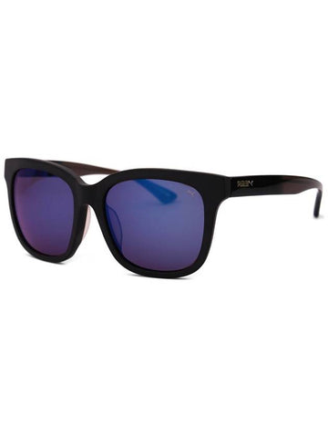 PU0083SK 003 Square Horn Rim Over Asian Fit Mirror Sunglasses - PUMA - BALAAN 1