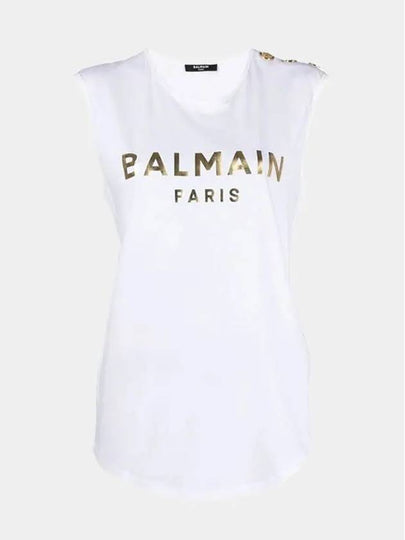 Logo Sleeveless White - BALMAIN - BALAAN 2