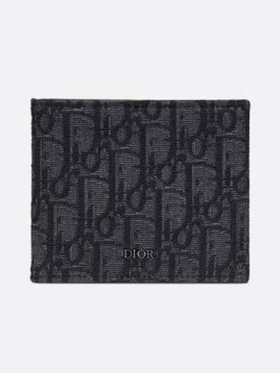 Wallet Black  Oblique Jacquard - DIOR - BALAAN 2