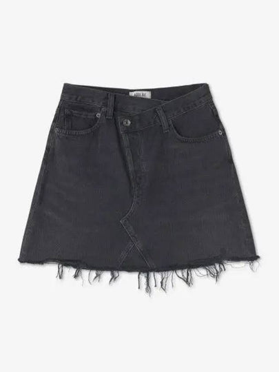 Criss Cross Denim Skirt Washed Black A30411157HTCHK - AGOLDE - BALAAN 2