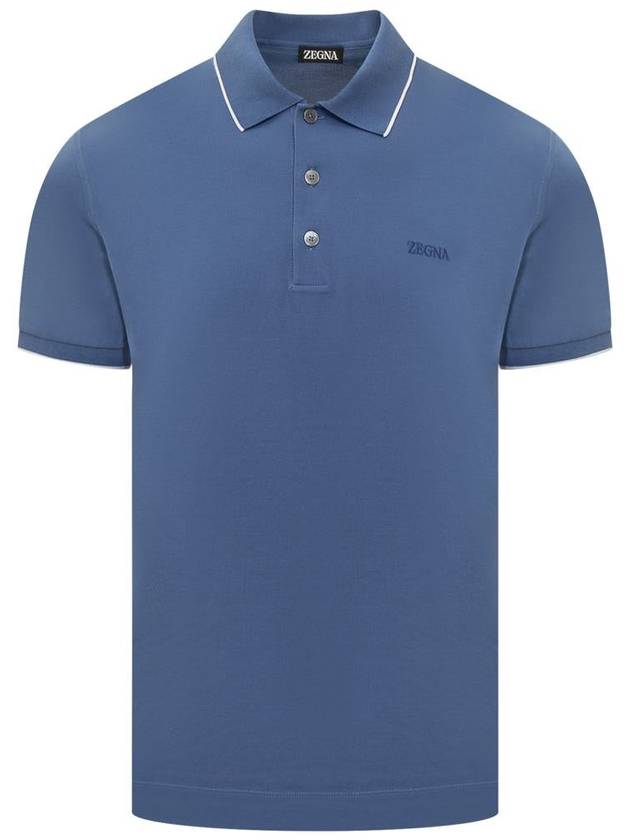 Zegna Polo Shirt With Logo - ERMENEGILDO ZEGNA - BALAAN 1