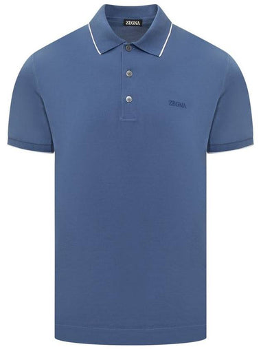 Zegna Polo Shirt With Logo - ERMENEGILDO ZEGNA - BALAAN 1