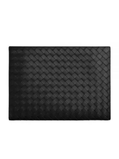 Intrecciato Document Case Clutch Bag Black - BOTTEGA VENETA - BALAAN 2