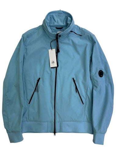 Lens Waffen Soft Shell Windbreaker Jacket Sky Blue 12CMOW093A - CP COMPANY - BALAAN 1