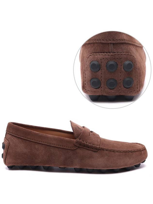 Gommino Bubble Suede Driving Shoes Brown - TOD'S - BALAAN 2