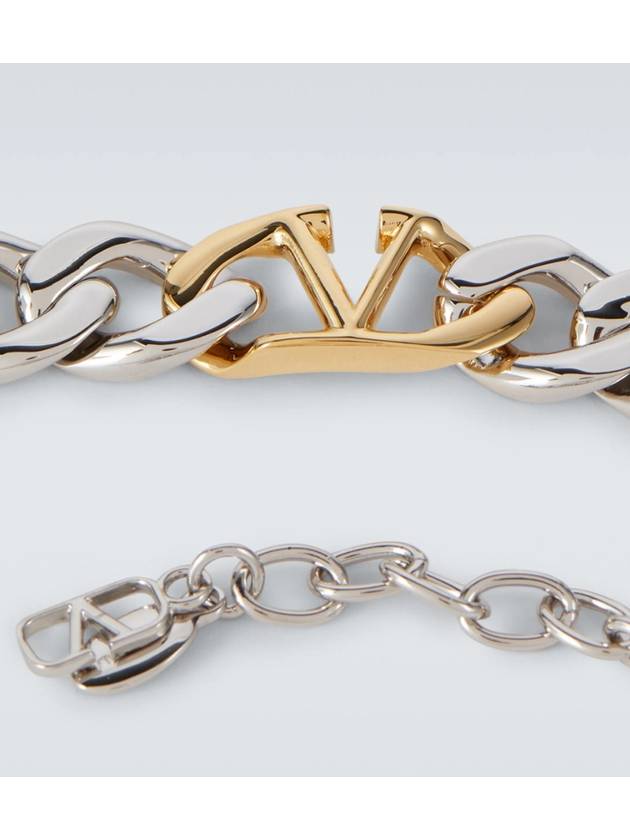 V logo bracelet silver - VALENTINO - BALAAN 6