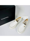 CC Logo Pearl Patent Loafer White 37 G39447 - CHANEL - BALAAN 5