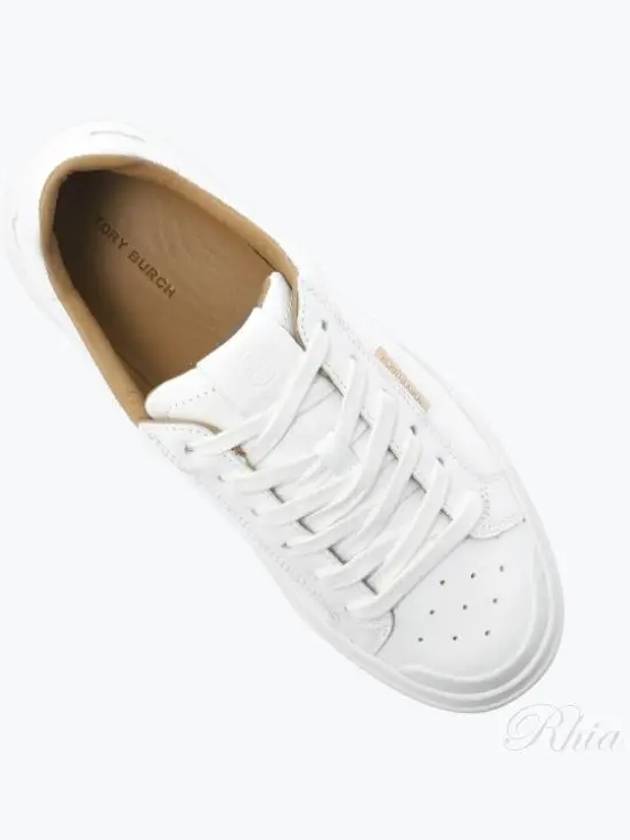 Ladybug Leather Low Top Sneakers White - TORY BURCH - BALAAN 2