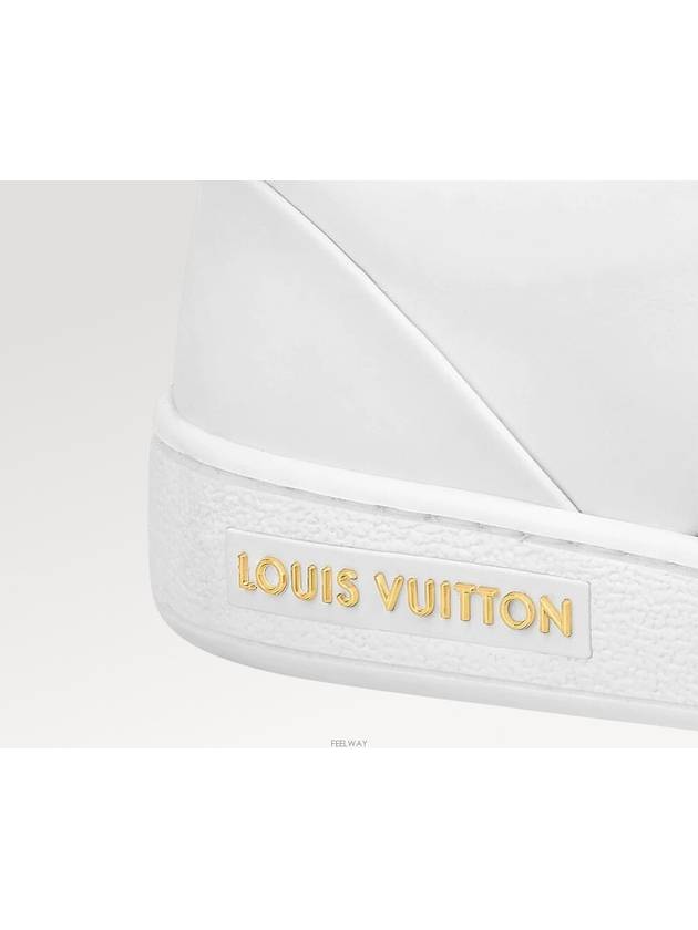 Frontrow Low Top Sneakers White Brown - LOUIS VUITTON - BALAAN 6