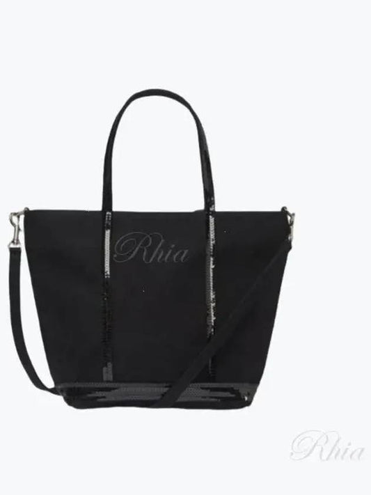 Canvass Cabas Tote Bag Black - VANESSA BRUNO - BALAAN 2