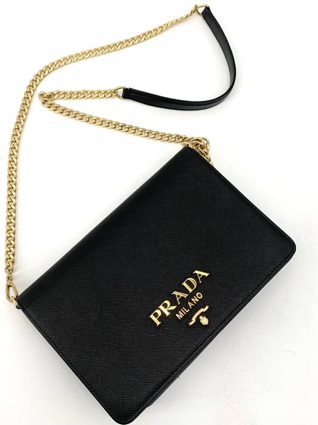 Saffiano Chain Cross Bag 1BP018 - PRADA - BALAAN 9