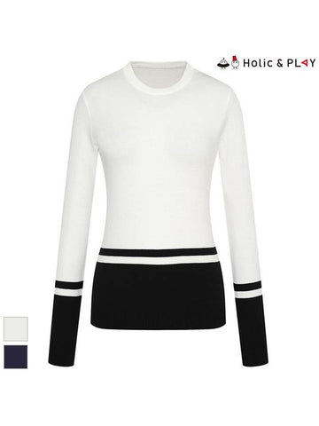 Casual Round Neck SweaterHD1WSW003 - HOLIC&PLAY - BALAAN 1