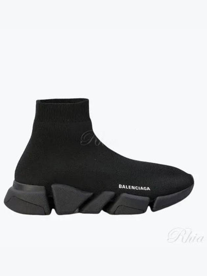 Speed ​​2.0 Runner High Top Sneakers Black - BALENCIAGA - BALAAN 2