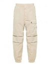 Logo Twill Cotton Cargo Track Pants Sand - STONE ISLAND - BALAAN 2