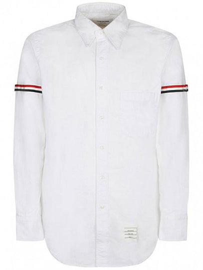 Armband Oxford Long Sleeve Shirt White - THOM BROWNE - BALAAN 2