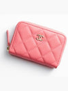 Pink Caviar Season Classic Glossy Zipper Coin Purse AP0216 B10583 NZG80 - CHANEL - BALAAN 1