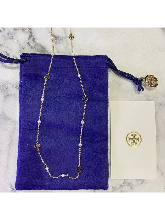 Kira Pearl Necklace Gold - TORY BURCH - BALAAN 3