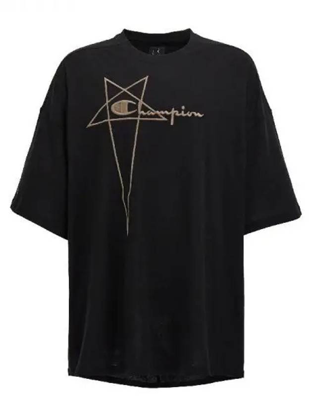 Rick Owens Champion TOMMY Logo T Shirt - RICK OWENS - BALAAN 1