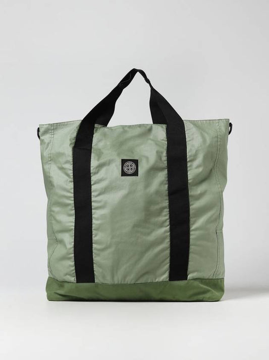 Mussola Gomata TC Compass Logo Tote Bag Khaki - STONE ISLAND - BALAAN 1