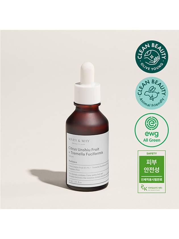 [Mary&May] Citrus Unshiu + Tremella Fuciformis Serum30ml - MARY&MAY - BALAAN 1