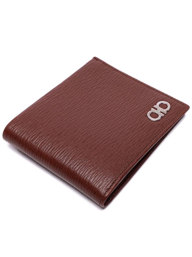 Gancini Half Wallet Brown - SALVATORE FERRAGAMO - BALAAN 6